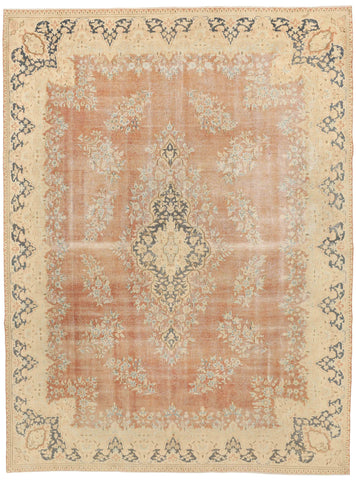 Sage Courtyard Kerman Rug