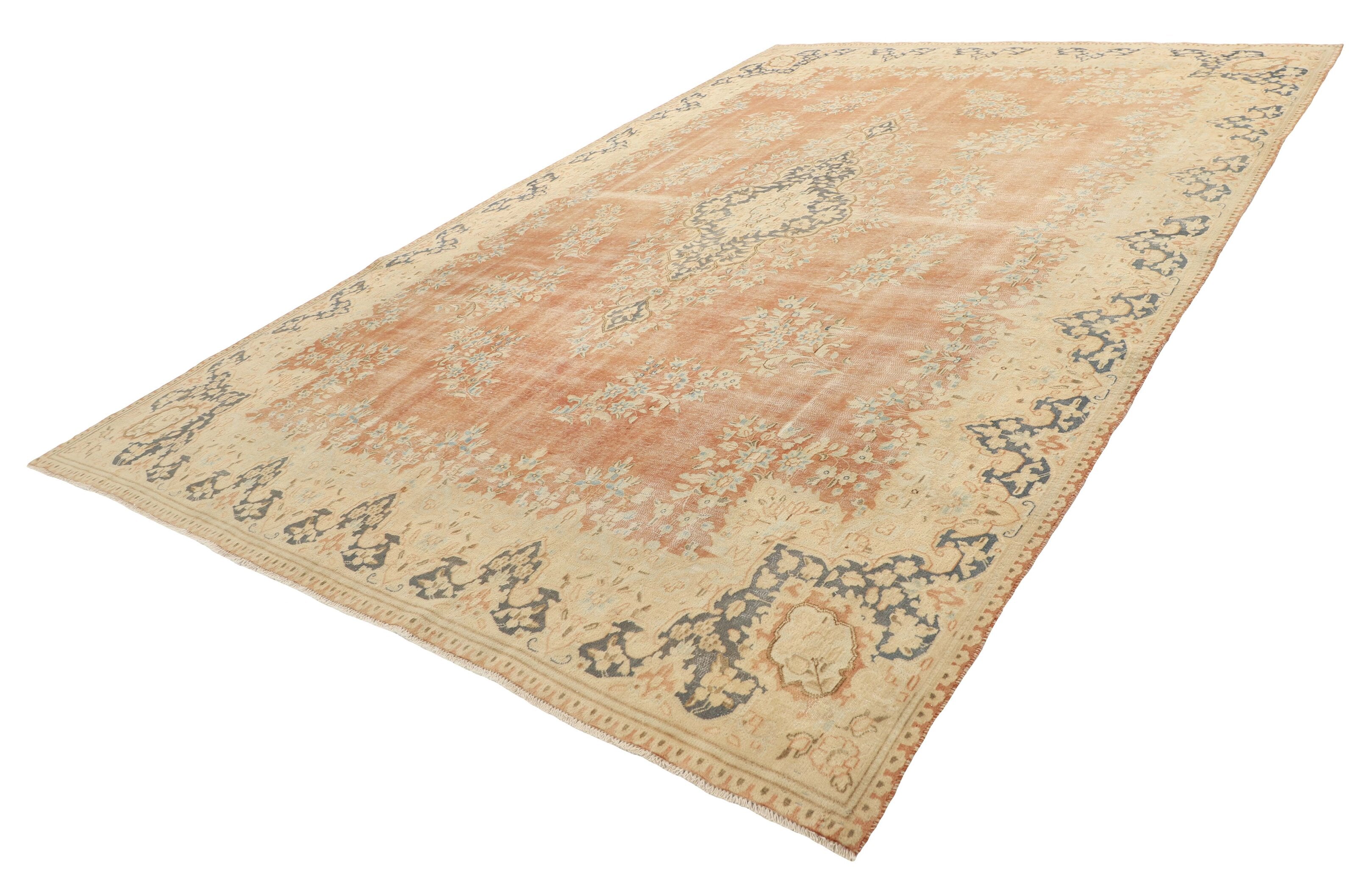 Sage Courtyard Kerman Rug