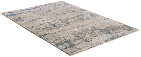 Temptation Rug – Beige & Blue – 60 × 90 cm – Design 3