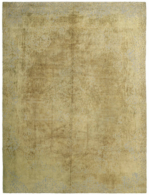 Vintage Kerman Fine Rug – Beige – 344 × 462 cm