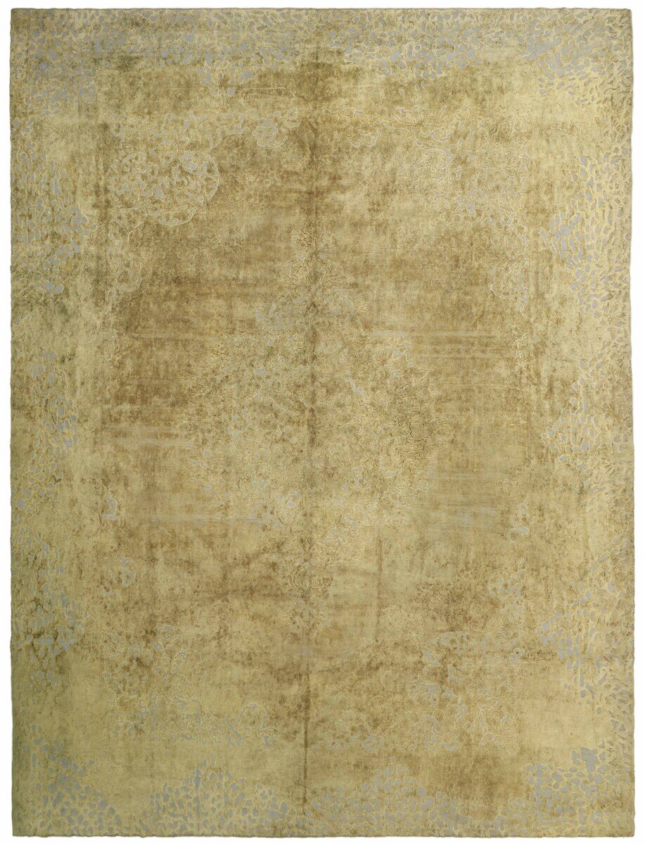 Vintage Kerman Fine Rug – Beige – 344 × 462 cm