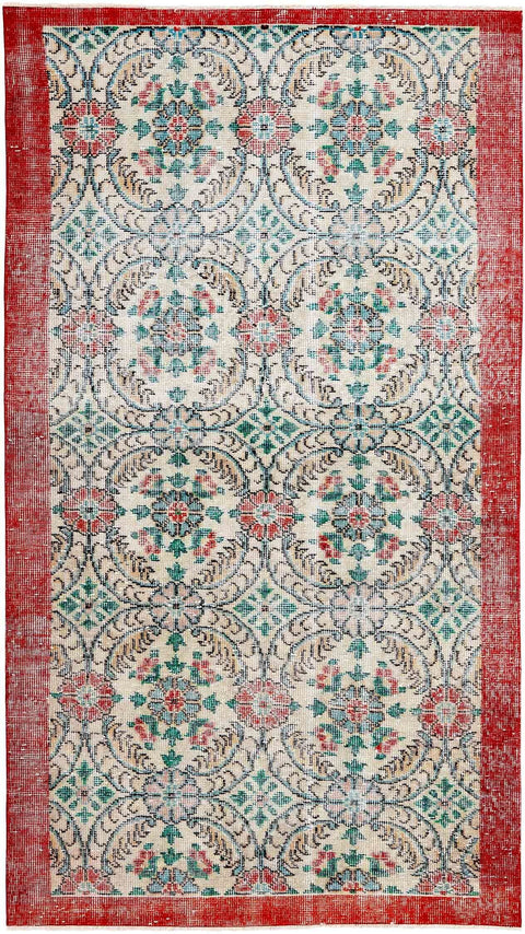 Vintage Royal Fine Rug – Blue & Red – 107 × 190 cm
