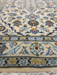 Fine Kashan White Rug 150 x 95 cm