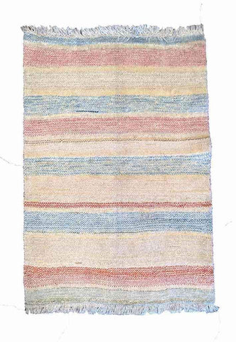 137 x 100 cm Persian Gabbeh Tribal Multi coloured Rug - Rugoutlet