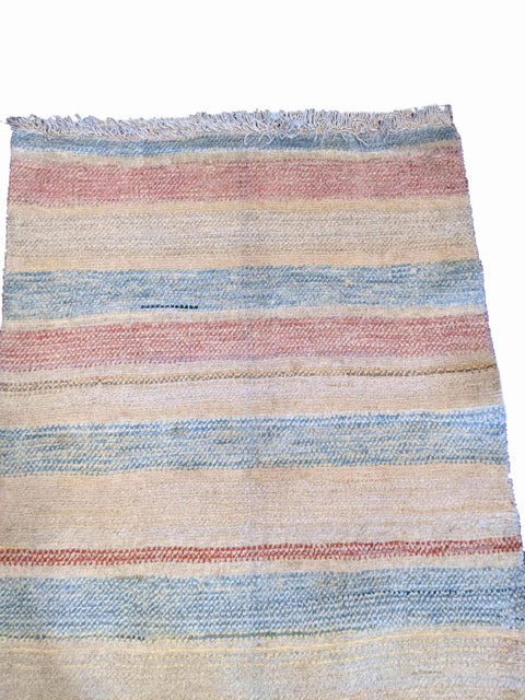 137 x 100 cm Persian Gabbeh Tribal Multi coloured Rug - Rugoutlet