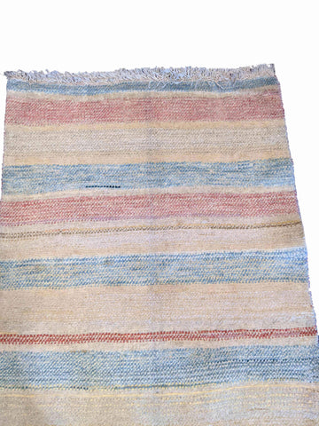 137 x 100 cm Persian Gabbeh Tribal Multi coloured Rug - Rugoutlet