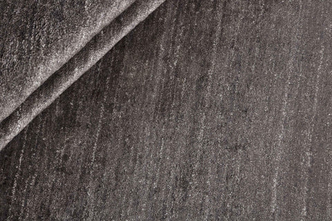 150x150 cm Contemporary Viscose grey round rug - Rugoutlet