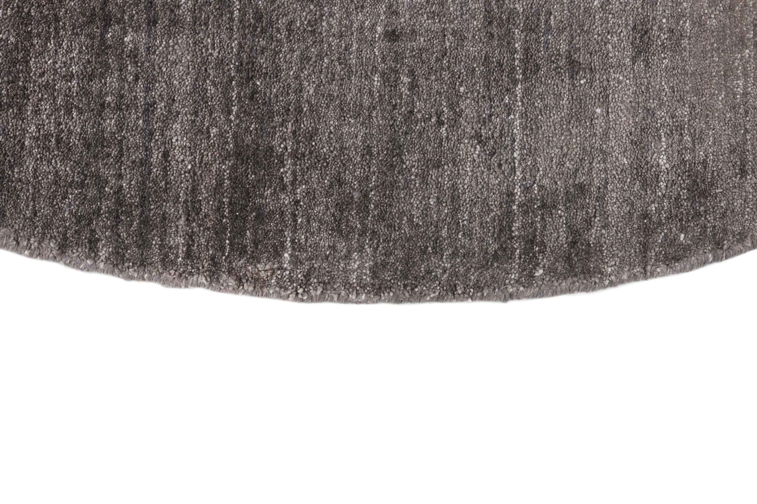 150x150 cm Indian Viscose Multicolor Rug-Robusto, Grey Round - Rugmaster