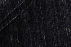 150x150 cm Indian Wool Multicolor Rug-HLC200126, Black Round - Rugmaster