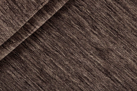 150x150 cm Wool Brown round Rug-HLC200126 - Rugoutlet
