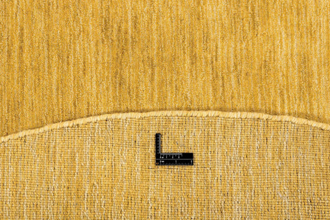 150x150 cm wool yellow round Rug-HLC200126 - Rugoutlet