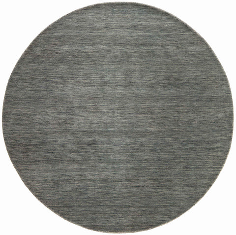 150x150 cm Wool Charcoal grey round Rug-HLC200126 - Rugoutlet