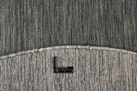 150x150 cm Wool Charcoal grey round Rug-HLC200126 - Rugoutlet