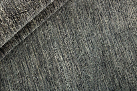 150x150 cm Wool Charcoal grey round Rug-HLC200126 - Rugoutlet