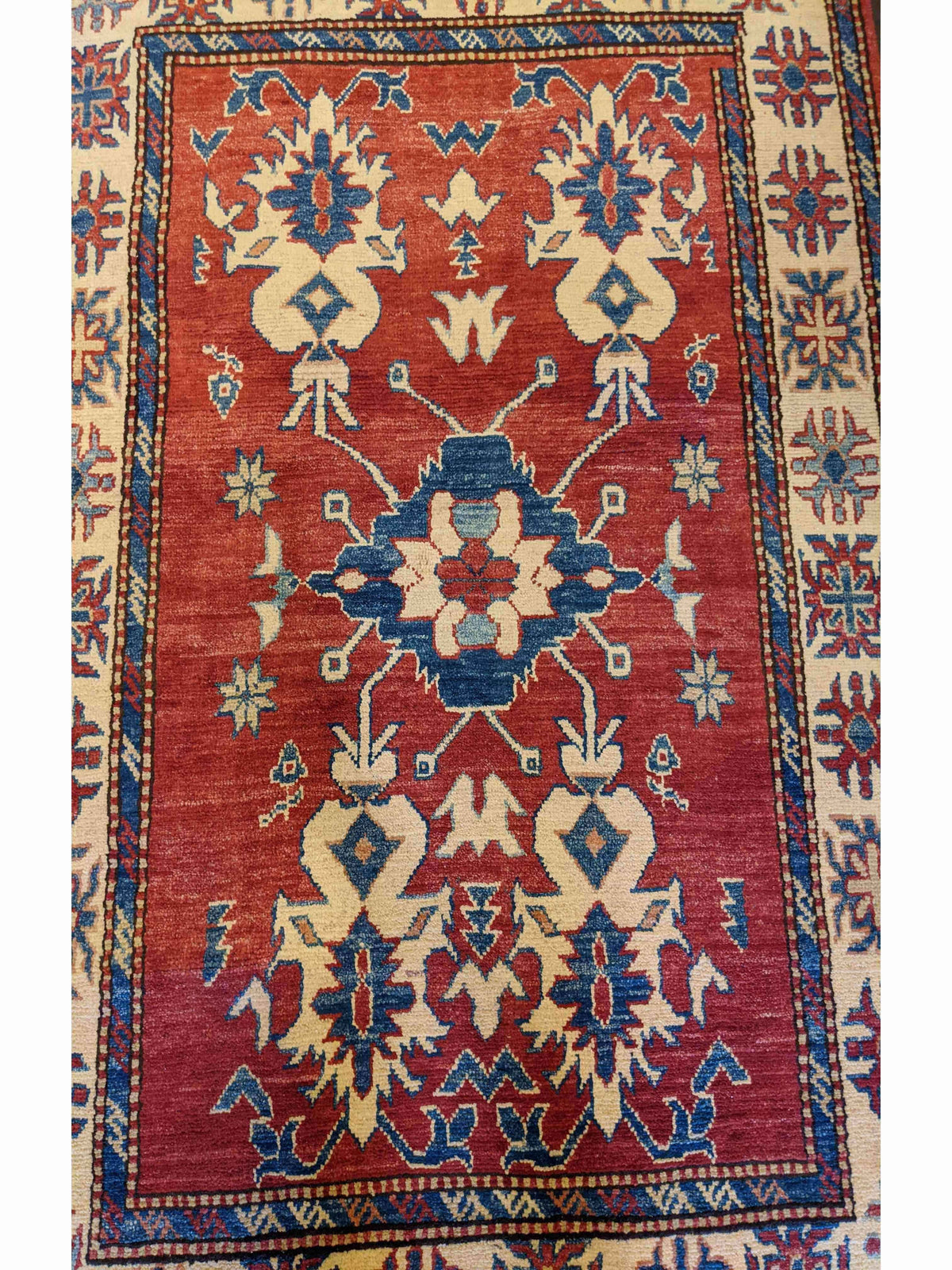 153 x 107 cm Kazak Red Rug - Rugoutlet