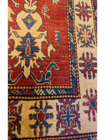 153 x 107 cm Kazak Red Rug - Rugoutlet