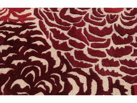 173 x 122 cm Hand tuffted Red Rug - Rugoutlet