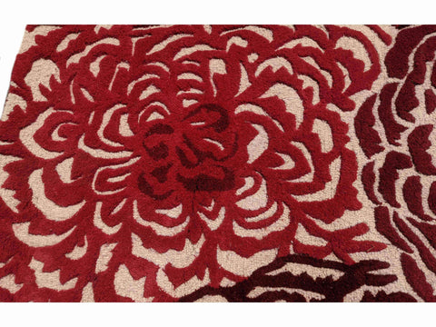 173 x 122 cm Hand tuffted Red Rug - Rugoutlet