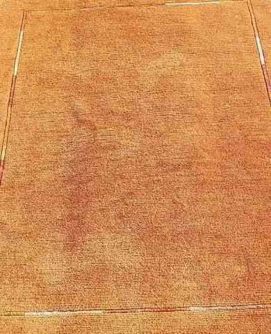 175 x 122 cm Handmade Silk and wool Yellow Rug - Rugoutlet