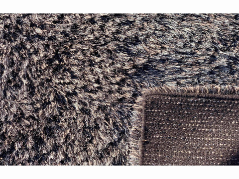 180 x 120 cm shaggy silk effect Grey Rug - Rugoutlet