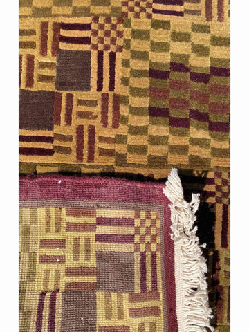 190 x 120 cm Green & Brown Rug - Rugoutlet
