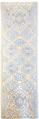20 x 810 cm handtufted Beige Rug - Rugoutlet