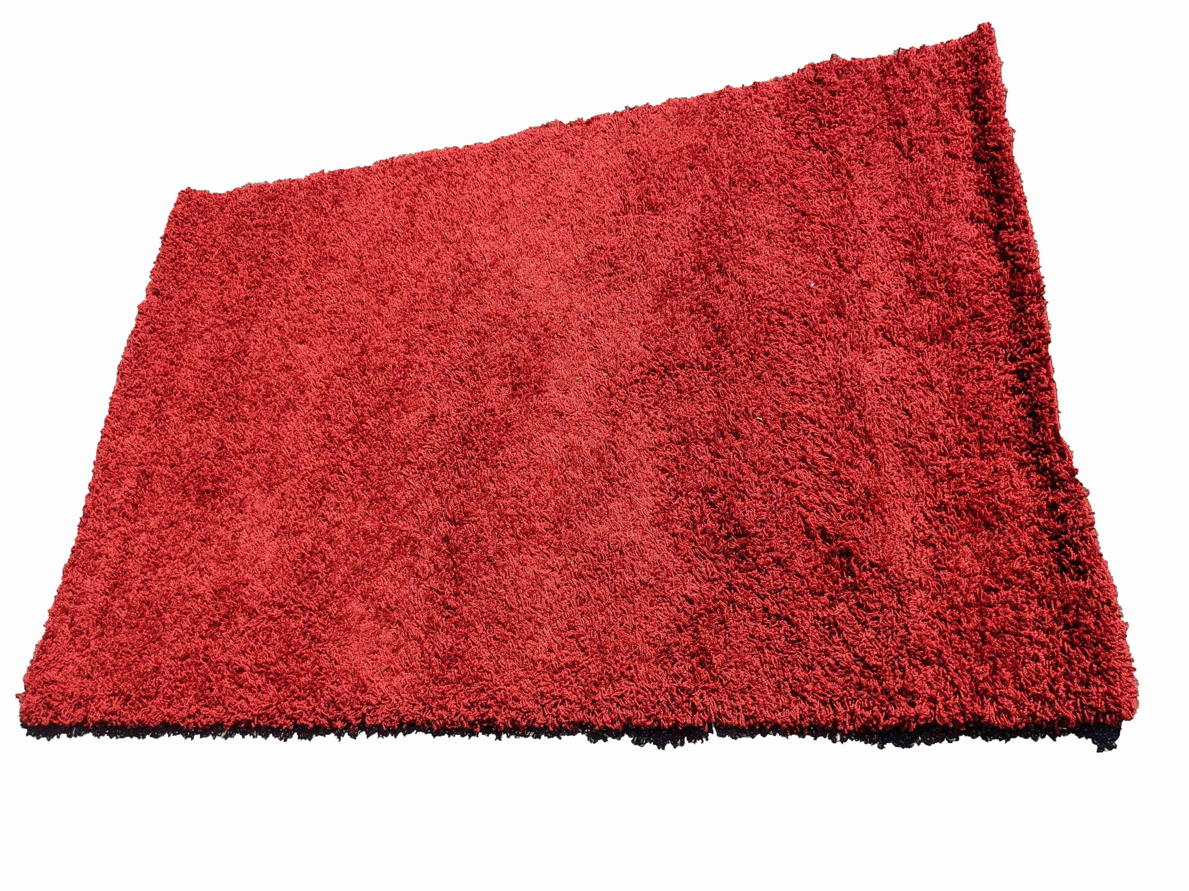 200 x 133 cm hand tufted shaggy Red Rug - Rugoutlet