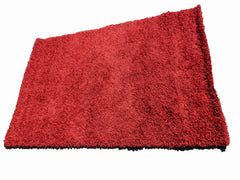 200 x 133 cm hand tufted shaggy Red Rug - Rugmaster