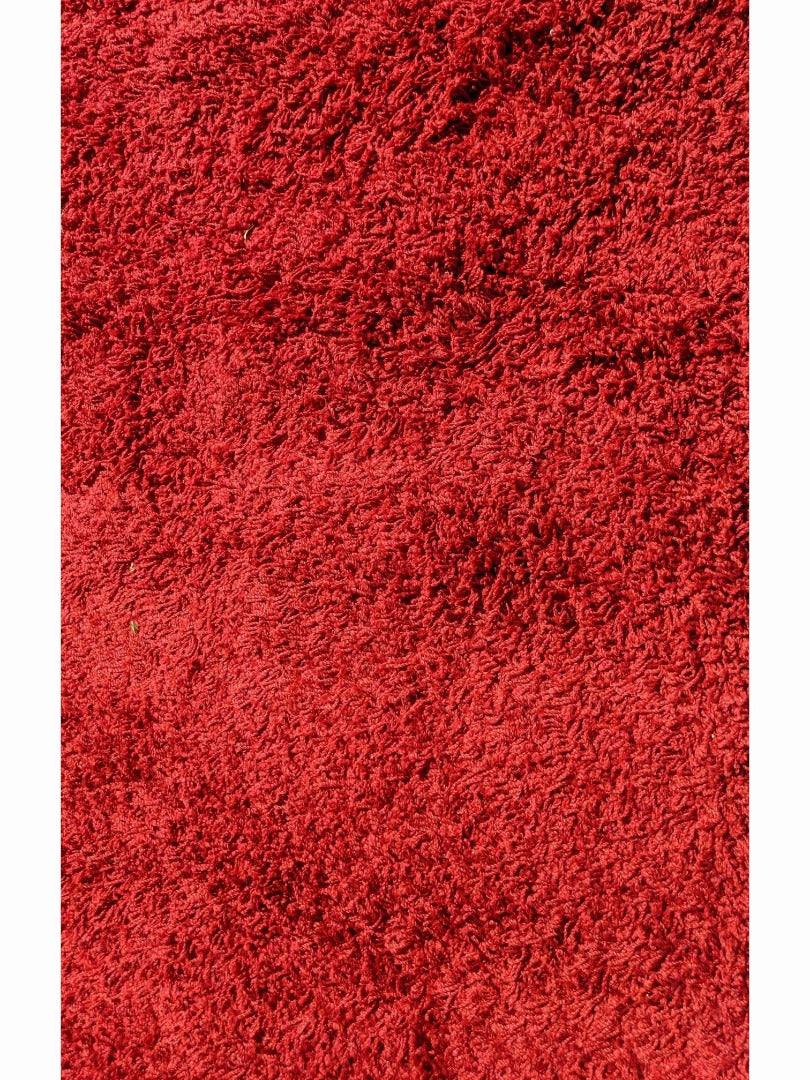 200 x 133 cm hand tufted shaggy Red Rug - Rugoutlet