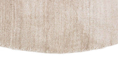 200 x 200 cm Indian Viscose Beige Rug-Robusto, Steel Round - Rugmaster