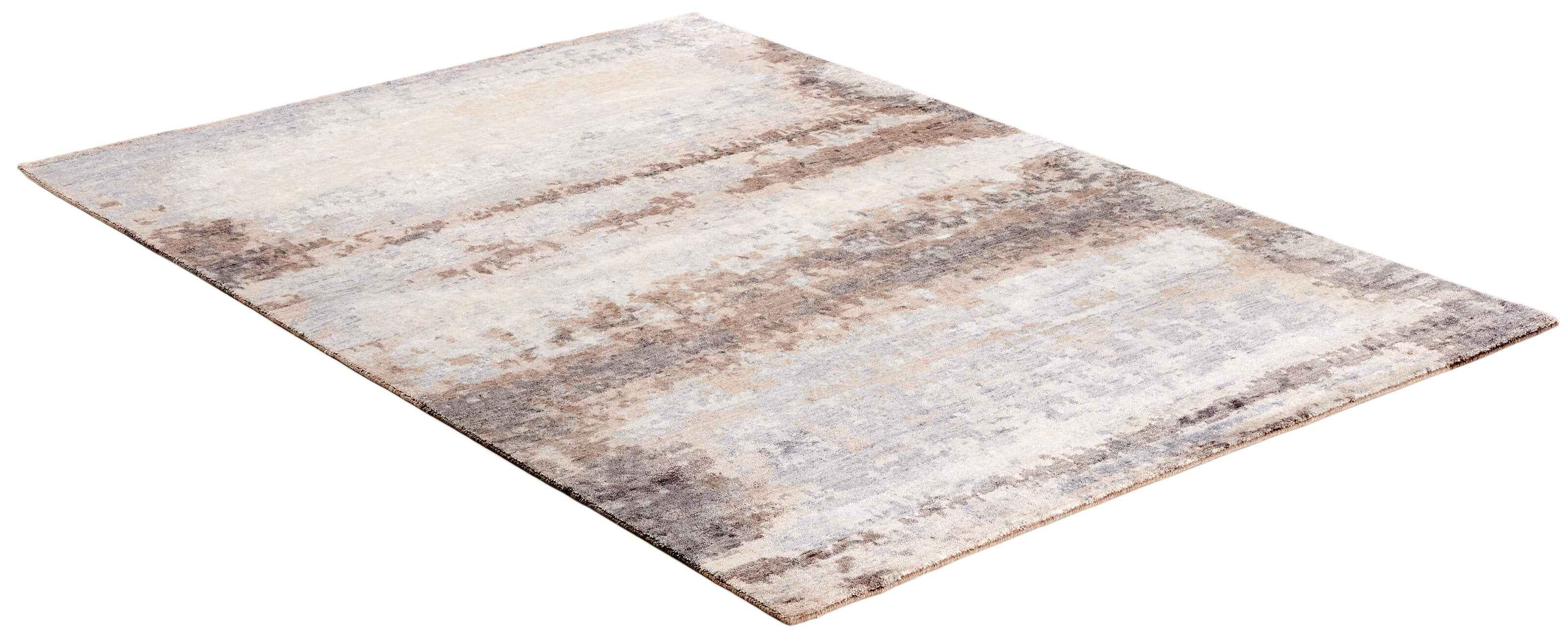 200x140 cm Indian Viscose Beige Rug-No. 3, Mix - Rugoutlet