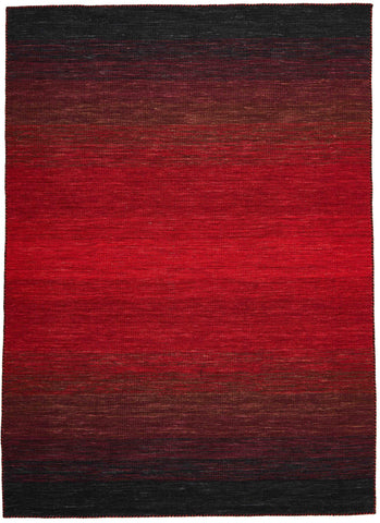 200x140 cm wool multicolour Rug-HLD180805, Black Red - Rugoutlet