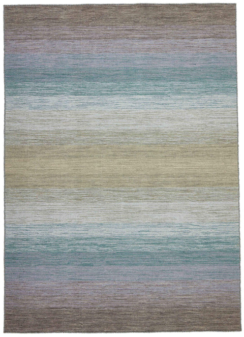 200x140 cm wool multicolour Rug-HLD181012 opt2, Grey Blue - Rugoutlet