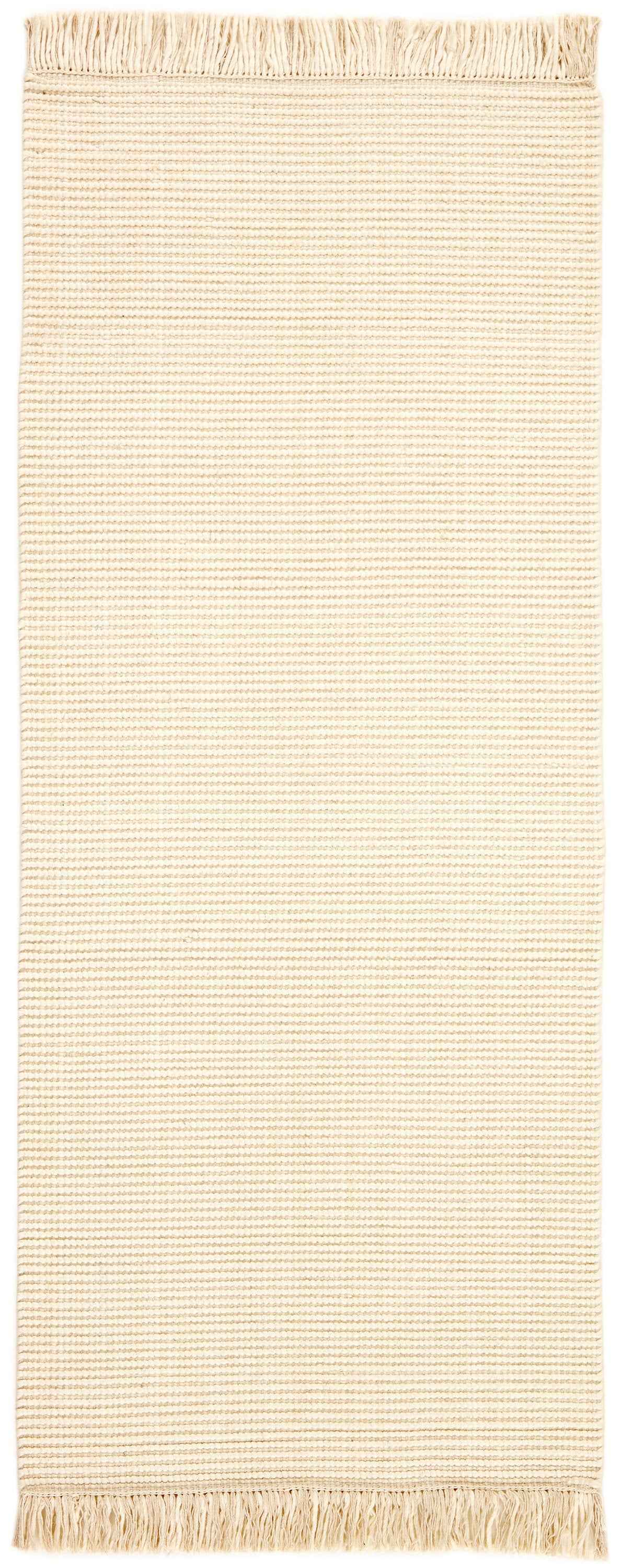 200x200 cm Indian Wool Multicolor Rug-5971A, White - Rugmaster