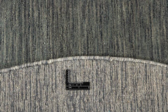 200x200 cm Indian Wool Multicolor Rug-HLC200126, Dark Grey Round - Rugmaster