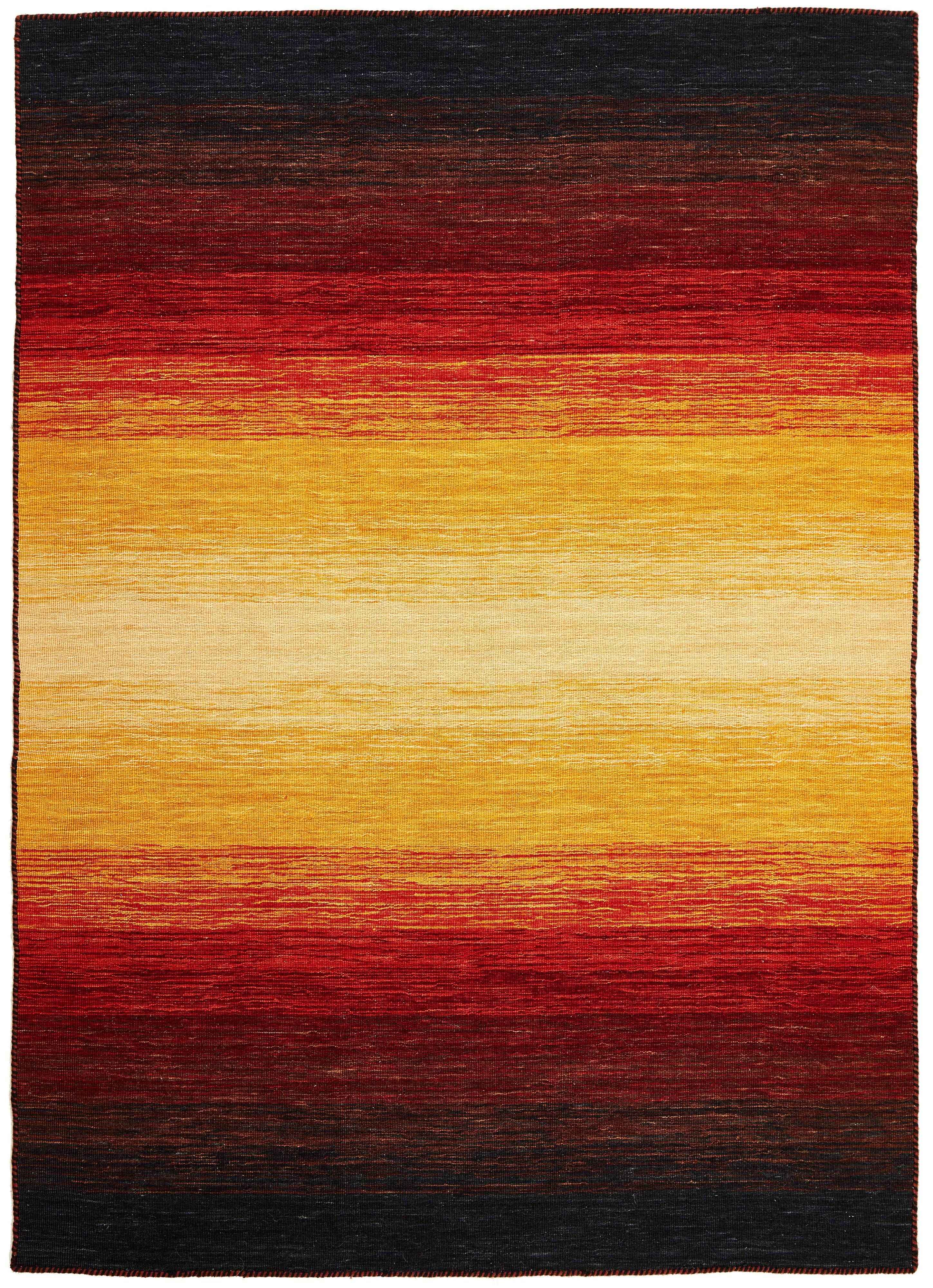 200x200 cm Indian Wool Multicolor Rug-HLD180805, Black Terra - Rugmaster