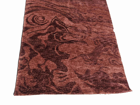 210 x 150 cm handmade Brown Rug - Rugoutlet