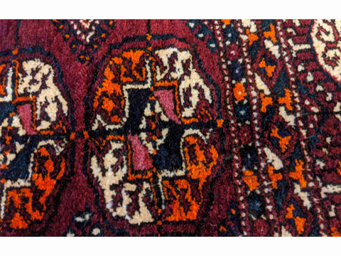 225 x 113 cm Pakistan Bukhara Purple Rug - Rugoutlet