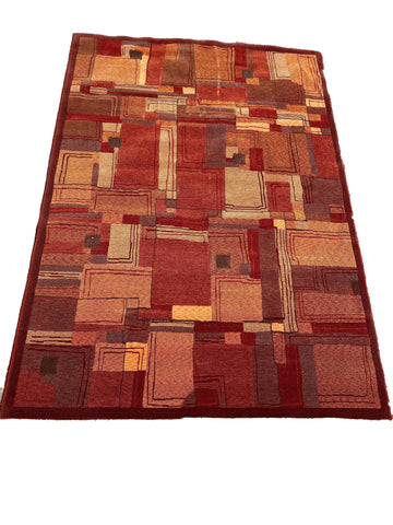237 x 170 cm powerloom Red Rug - Rugoutlet