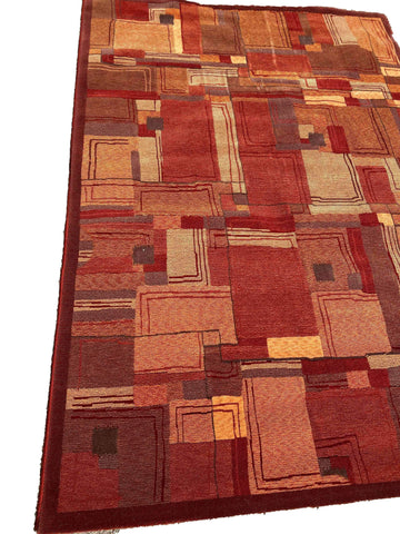 237 x 170 cm powerloom Red Rug - Rugoutlet