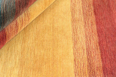240 x 240 cm Indian Wool Black Rug-HLC200111, Dark Brown Multi - Rugmaster