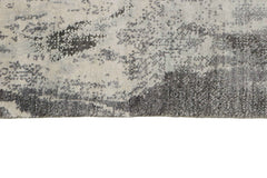 249 x 249 cm Indian Wool/Viscose Black Rug-840177 - Rugmaster