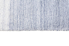 250 x 250 cm Indian Wool/Viscose Blue Rug-Blau, Blue - Rugmaster