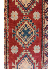 270 x 78 cm Kazak natural dye Red Rug - Rugoutlet