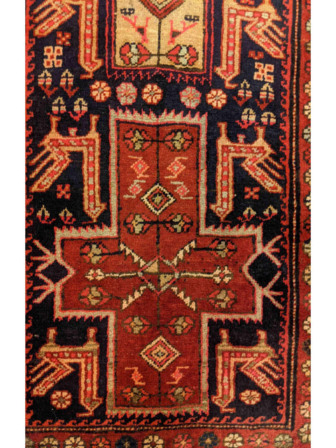 287 x 79 cm Karajeh Red Rug - Rugoutlet