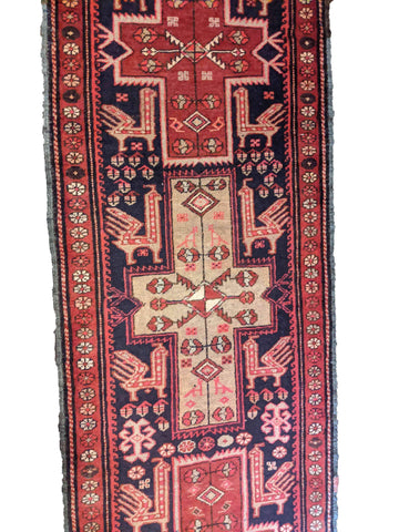 287 x 79 cm Karajeh Red Rug - Rugoutlet