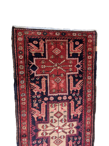287 x 79 cm Karajeh Red Rug - Rugoutlet