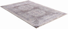 294x294 cm Indian Wool/Viscose Multicolor Rug-840395 - Rugmaster