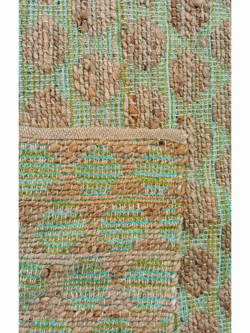 300 x 240 cm Green & Beige Large Rug - Rugoutlet