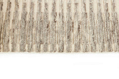300 x 300 cm Indian Wool Beige Rug-Cliff, Charcoal - Rugmaster